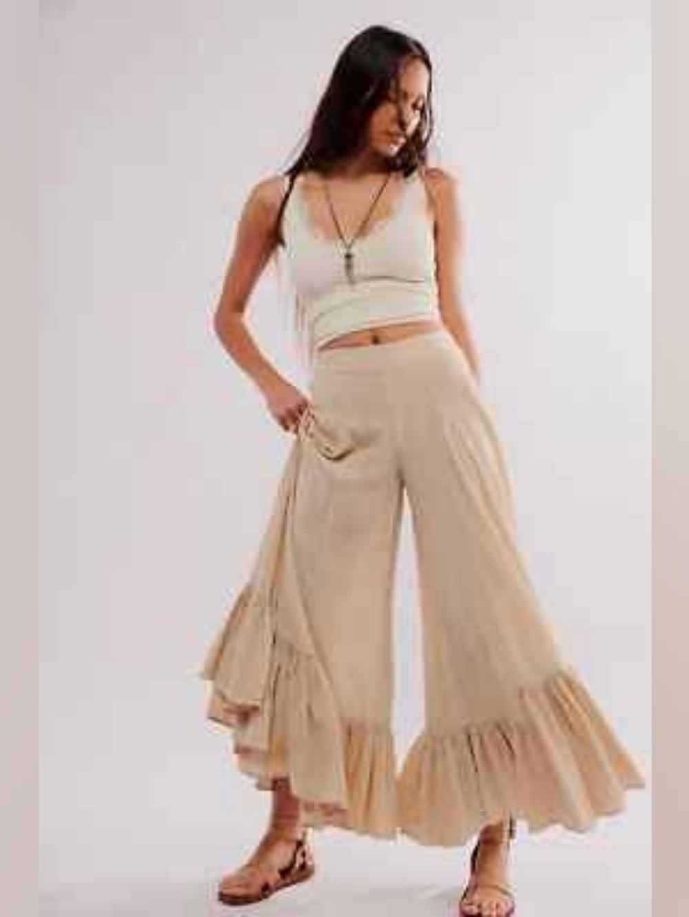 NWOT Free People Summer Kiss Godet Pants Size SMALL  $128 - Picture 3 of 10
